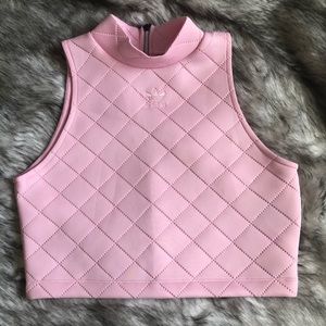 Adidas Scuba Quilted Crop Top NEVER WORN